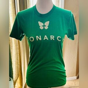 If you know… you know 🦋💚  Ladies Monarch slimming tee. Size small.